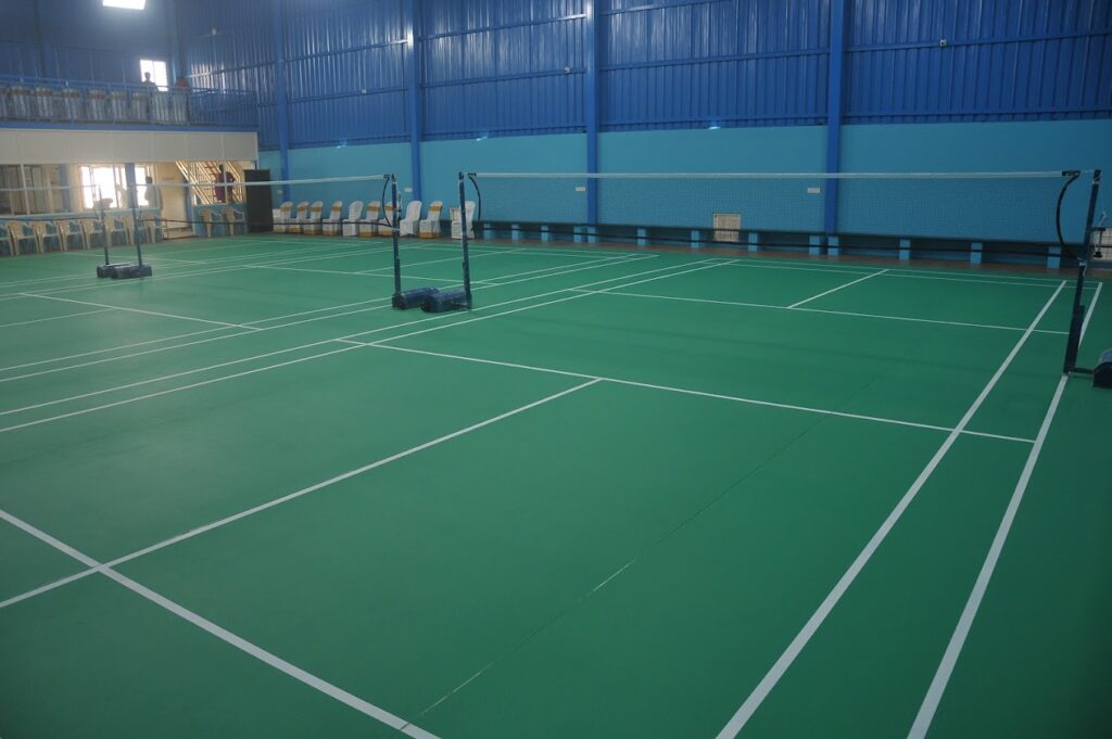 BWF certified badminton court